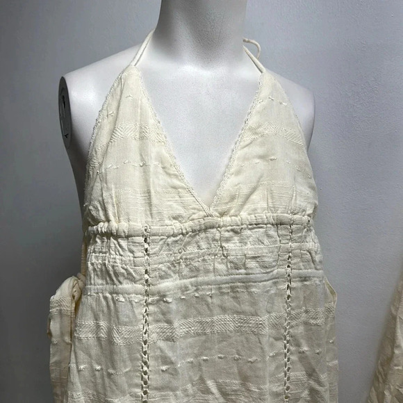 Free People Nikki Co-Ord 2 Piece Matching Set in Ivory Cotton New Size Large - Picture 3 of 10